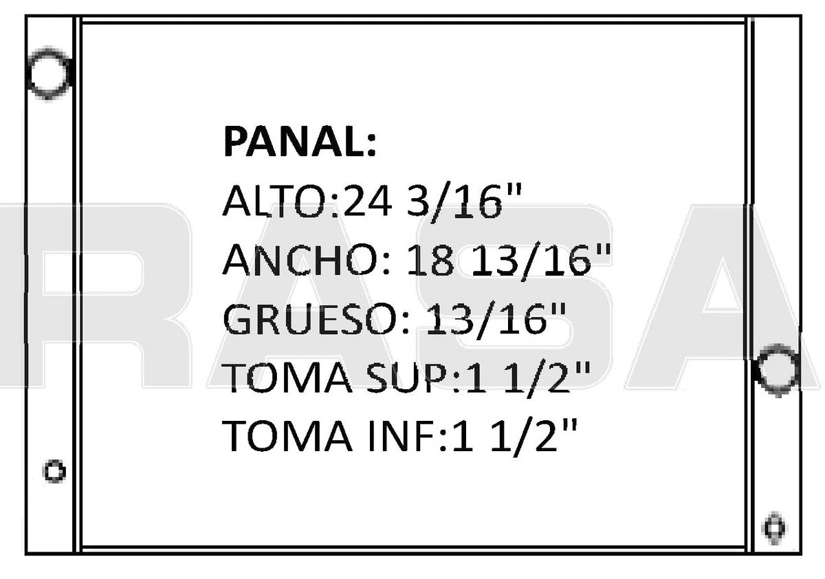 36173 AU RADIADOR ALUMINIO PLASTICO 525i (06), 530i (04-05), 550i (09-10), 650I L6/V8 3.0/4.8 04-10 TRANS:AUTOMATICA RASA