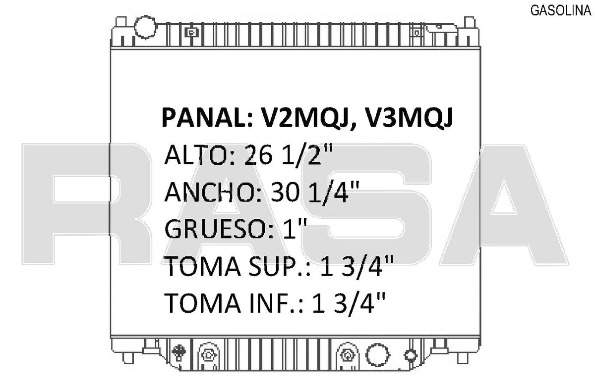 35672 AU RADIADOR ALUMINIO PLASTICO EXCURSION, 5.4 Lt V8 / SUPER DUTY PICKUP, 5.4 Lt V8 F-350, 450, 550, V8-V10 95-99 TRANS:AUTOMATICA RASA