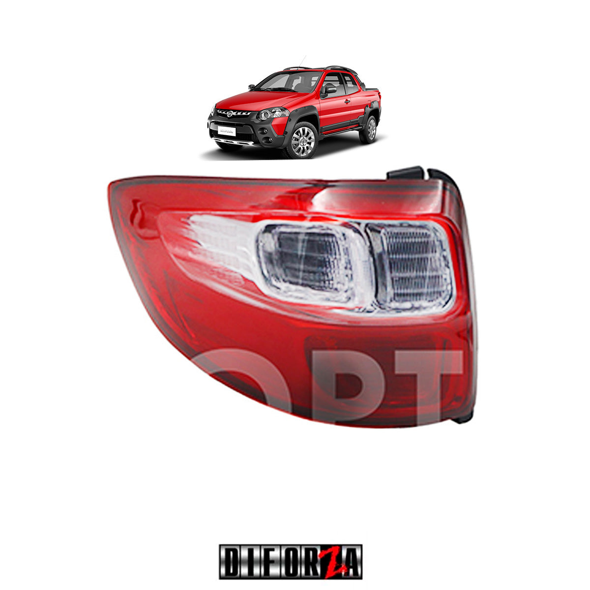 CALAVERA RAM 700 2015-2020 S/ARNES (BLANCO/ROJO ) IZQ #OP