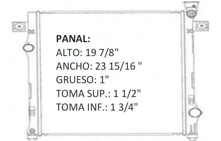 35966 AU RADIADOR ALUMINIO PLASTICO NITRO /LIBERTY 08-11 TRANS:AUTOMATICA RASA