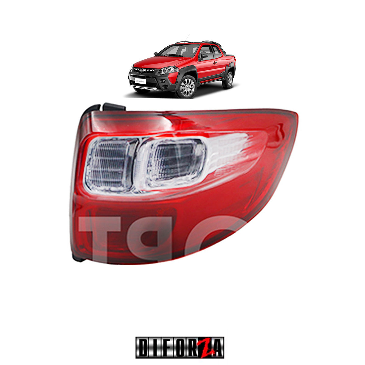 CALAVERA RAM 700 2015-2020 S/ARNES (BLANCO/ROJO ) DER #OP