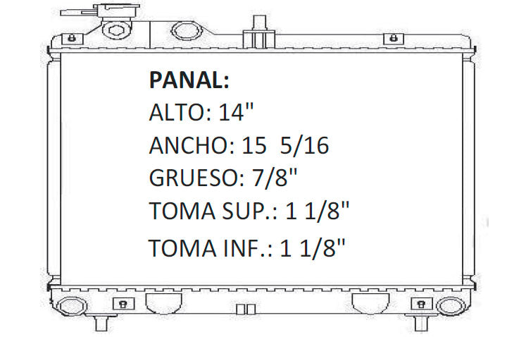 35690 M RADIADOR ALUMINIO PLASTICO ATOS 1.0i 12v 00-04 MECANICO RASA