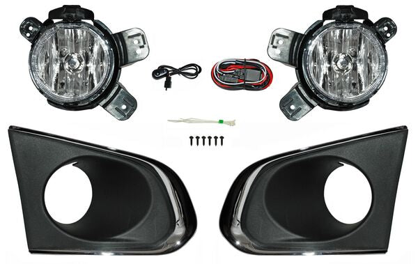 FARO NIEBLA TRAX 13-16 C/PARRILLA C/LUZ LED BCO/AMB JGO #OP
