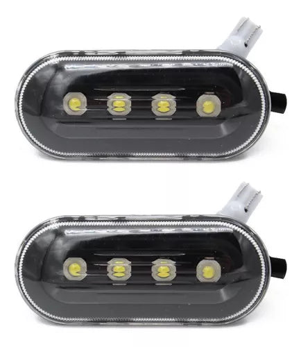 CUARTO LATERAL NEGRO CON LED GOLF/JETTA A4 99-06 PAR #OP