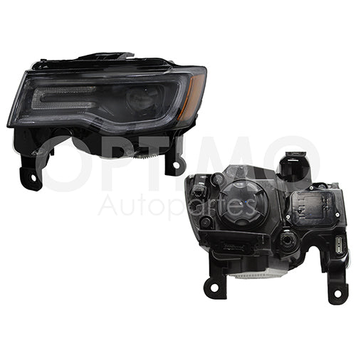 FARO JEEP GRAND CHEROKEE F/NEGRO C/LUPA C/DRL C/MICA AMBAR 2017-2021 IZQ #OP