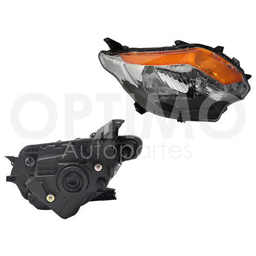 FARO MITSUBISHI PU L200 16-18 FONDO NEGRO AMBAR DIFORZA #OP DER