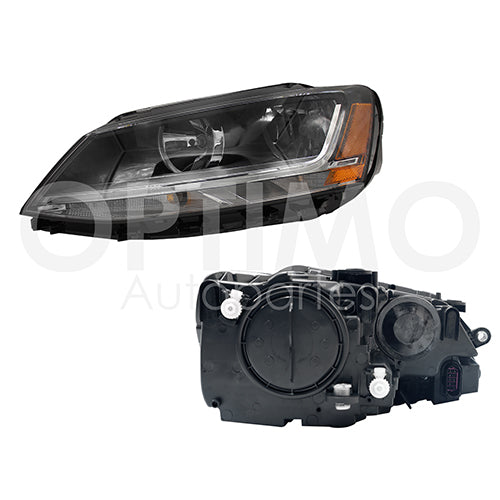 FARO JETTA BICENTENARIO 11-18 LEDS REFLEJANTE AMBAR DIFORZA IZQ #OP (7 PINES )