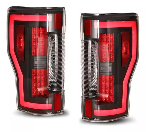 CALAVERAS FORD F-250 2017-2020 LED TRASPARENTES #OP