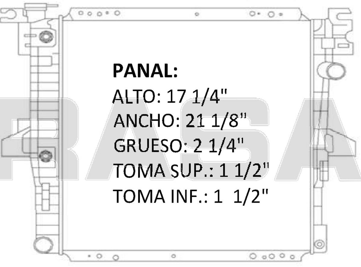 RADIADOR ALUMINO PLASTICO FORD EXPLORER 95-97
