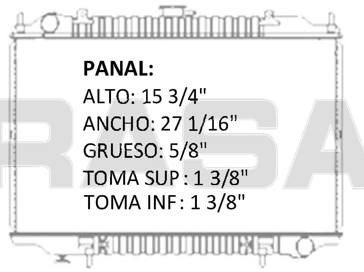 35583 AU RADIADOR ALUMINIO PLASTICO MAXIMA / INFINITI I30 / INFINITI I35 V6 3.0/3.5 00-03 TRANS:AUTOMATICA RASA #PROMOHAE