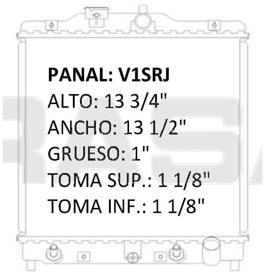 35812 AU RADIADOR ALUMINIO PLASTICO CIVIC, CIVIC DEL SOL, 1.5 Lt, 1.6 Lt L4 92-01 TRANS:AUTOMATICA RASA