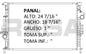 36190 AU RADIADOR ALUMINIO PLASTICO ESCAPE 1.6/2.0/2.5 13-14 TRANS:AUTOMATICA RASA