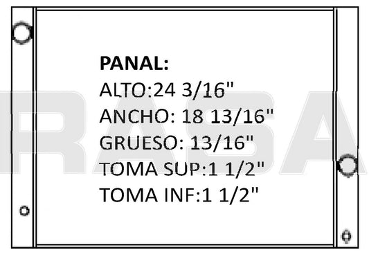 36173 AU RADIADOR ALUMINIO PLASTICO 525i (06), 530i (04-05), 550i (09-10), 650I L6/V8 3.0/4.8 04-10 TRANS:AUTOMATICA RASA