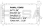 35164 RADIADOR ALUMINIO PLASTICO TOPAZ GHIA L4 / V6 2.3/3.0 92-94 RASA