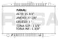 35666 AU RADIADOR ALUMINIO PLASTICO MAXIMA/300ZX V6 3.0 89-96 TRANS:AUTOMATICA RASA