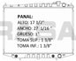 35816 AU RADIADOR ALUMINIO PLASTICO FRONTIER, X-TERRA, D-22 (GASOLINA) L4/V6 2.4/3.3 98-04 TRANS:AUTOMATICA RASA