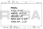 35942 AU RADIADOR ALUMINIO PLASTICO HONDA CIVIC HIBRIDO L4 1.3L 06-08 TRANS:AUTOMATICA RASA
