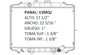 36080 RADIADOR ALUMINIO PLASTICO H100 97-10 L4 2.5/2.6L 97-10 RASA DIESEL