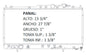 RADIADOR ALUMINO PLASTICO STRATUS / SEBRING / MITSUBISHI ECLIPSE L4 2.4 01-06