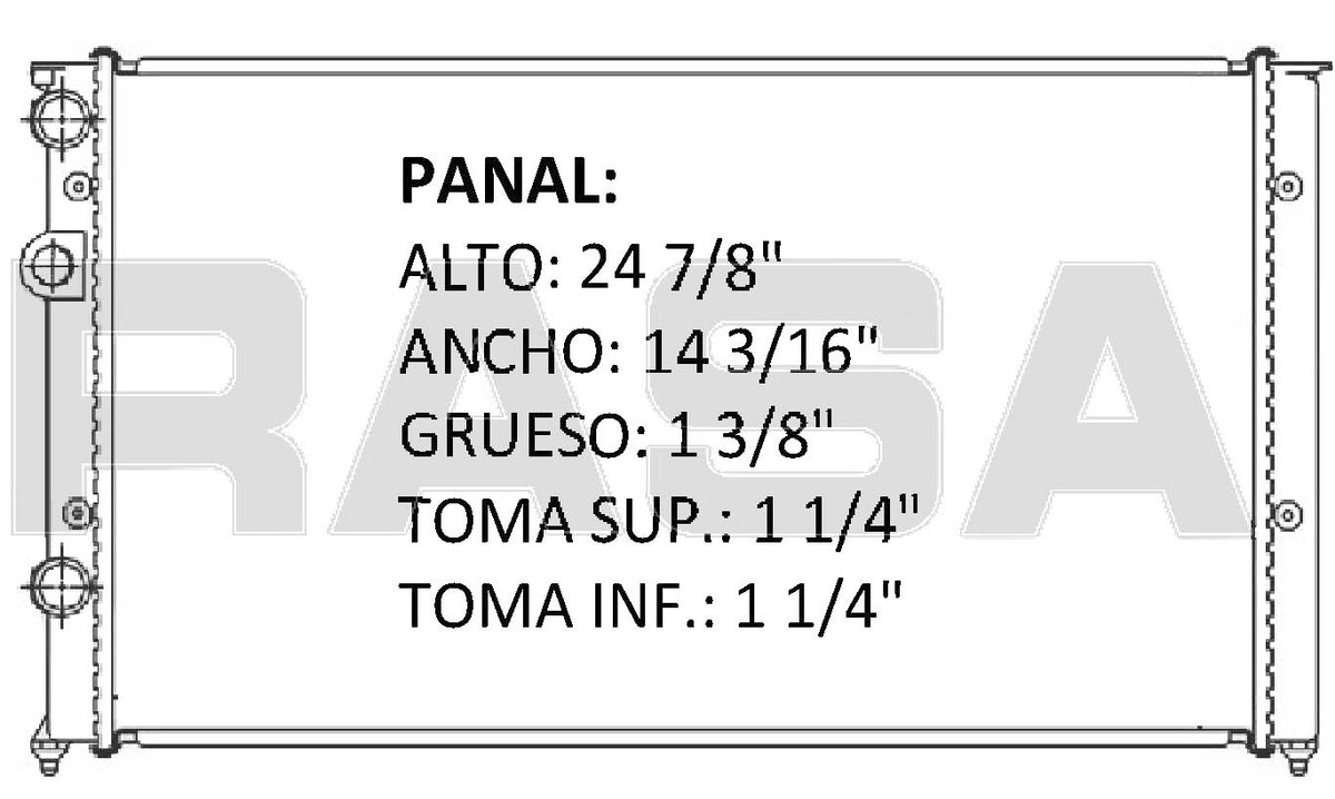 RADIADOR ALUMINO PLASTICO POLO L4 1.8 98-99