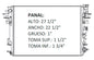 36126 AU RADIADOR ALUMINIO PLASTICO RAM 1500 / 2500 08-11 TRANS:AUTOMATICA RASA