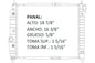 35925 AU RADIADOR ALUMINIO PLASTICO AVEO/AVEO5 SIN A/C PONTIAC G3 L4 1.6 04-08 TRANS:AUTOMATICA RASA