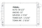 35865 AU RADIADOR ALUMINIO PLASTICO ALLANTE / CONCOURS / DEVILLE / ELDORADO / SEVILLE V8 4.6 93-02 TRANS:AUTOMATICA RASA