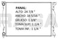 36172 M RADIADOR ALUMINIO PLASTICO A4 (02-06), A4 QUATTRO (02-05) 02-06 MECANICO RASA