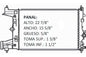 36092 AU RADIADOR ALUMINIO PLASTICO CRUZE 09-11 16V 1.6/1.8 09-11 TRANS:AUTOMATICA RASA