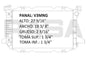 35408 AU RADIADOR ALUMINIO PLASTICO BRONCO / F SERIES PICKUPS V8 5.0/5.8 F150, F250 ,F350 85-97 TRANS:AUTOMATICA RASA