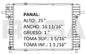 36150 AU RADIADOR ALUMINIO PLASTICO RAD FIVE HUNDRED /MONTEGO / FREESTYLE 05-07 TRANS:AUTOMATICA RASA
