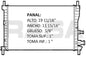 RADIADOR ALUMINO PLASTICO FIESTA 1.3 LT. S/A L4 1.3 96-99