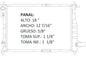 35931 RADIADOR ALUMINIO PLASTICO MATIZ 1.0 LTS 01-08 RASA