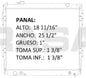 35821 AU RADIADOR ALUMINIO PLASTICO TACOMA L4 / V6 2.4 95-04 TRANS:AUTOMATICA RASA