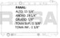 35843 AU RADIADOR ALUMINIO PLASTICO ALTIMA L4 2.5 02-06 TRANS:AUTOMATICA RASA