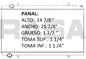 36127 RADIADOR ALUMINIO PLASTICO PEUGEOT 06-07 RASA #RS