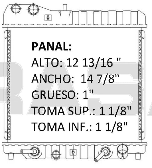 36077 AU RADIADOR ALUMINIO PLASTICO FIT 1.5L 06-08 TRANS:AUTOMATICA RASA