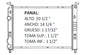 RADIADOR ALUMINO PLASTICO RADIADOR PALIO/ADVENTUR