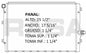 36014 RADIADOR ALUMINIO PLASTICO GOLF 06-10 RASA