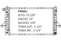 36055 AU RADIADOR ALUMINIO PLASTICO SATURN S- SERIES 94-02 L4 1.9L 94-02 TRANS:AUTOMATICA RASA