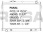35814 AU RADIADOR ALUMINIO PLASTICO MINI VANS MAZDA 2.6 LTS. L4 89-95 TRANS:AUTOMATICA RASA