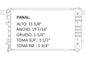 35502 AU RADIADOR ALUMINIO PLASTICO RAM V6/V8 3.9/5.2 94-01 TRANS:AUTOMATICA RASA