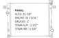 35966 AU RADIADOR ALUMINIO PLASTICO NITRO /LIBERTY 08-11 TRANS:AUTOMATICA RASA