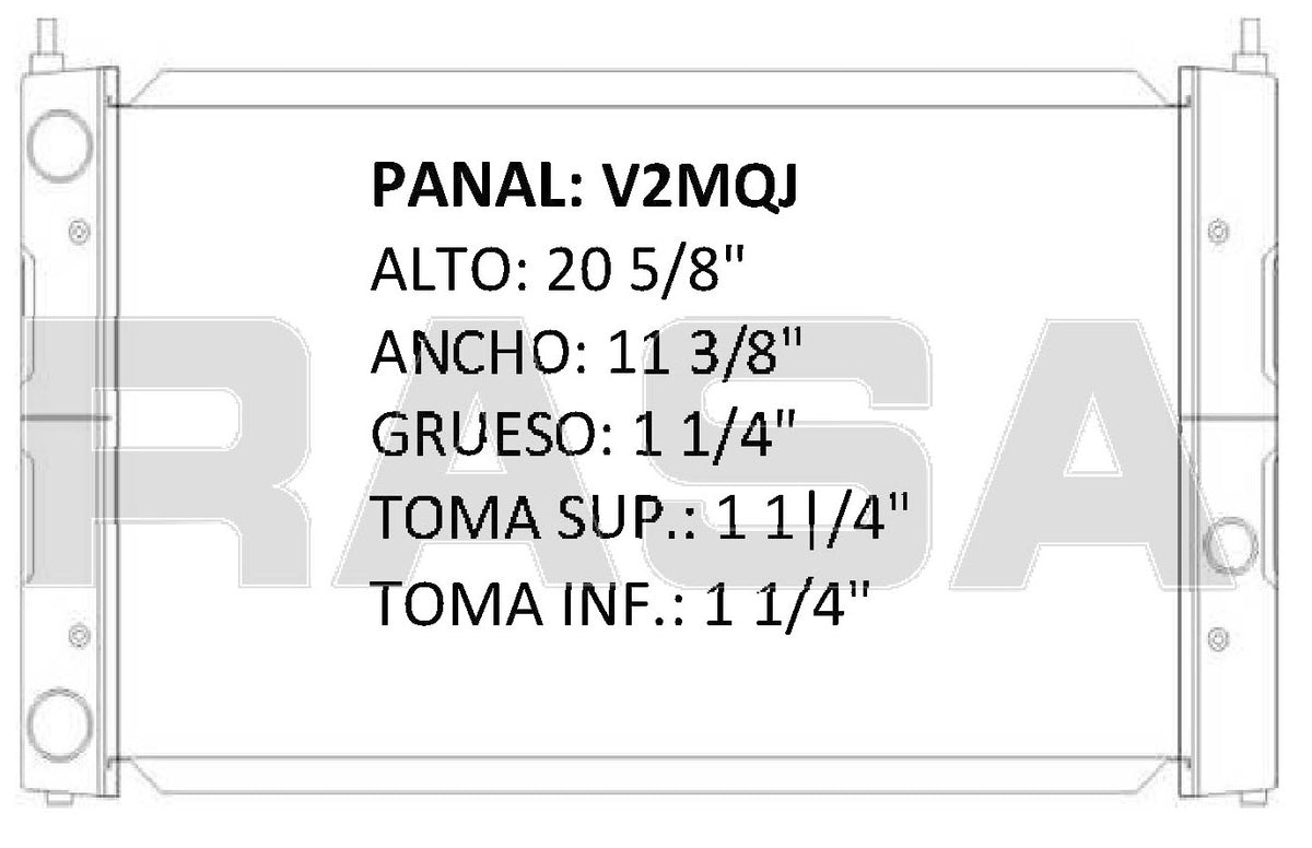RADIADOR ALUMINO PLASTICO GOLF,ATLANTIC,CARIBE,DERBY93-98 (TA-880) 93-98