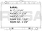 36029 AU RADIADOR ALUMINIO PLASTICO MAXIMA/ INFINITY I30 95-00 TRANS:AUTOMATICA RASA