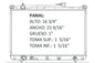 35951 AU RADIADOR ALUMINIO PLASTICO VITARA / GRAND VITARA L4/V6 1.6/2.0/2.5/2.7 01-05 TRANS:AUTOMATICA RASA