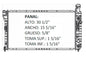 36094 AU RADIADOR ALUMINIO PLASTICO IMPALA 00-03 V6 3.4/3.8L 00-03 TRANS:AUTOMATICA RASA