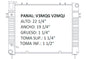 RADIADOR ALUMINO PLASTICO GRAND CHEROKEE 6 CIL. LAREDO, ORVIS, TSI, 4 Lt L6 93-97 RASA #RS