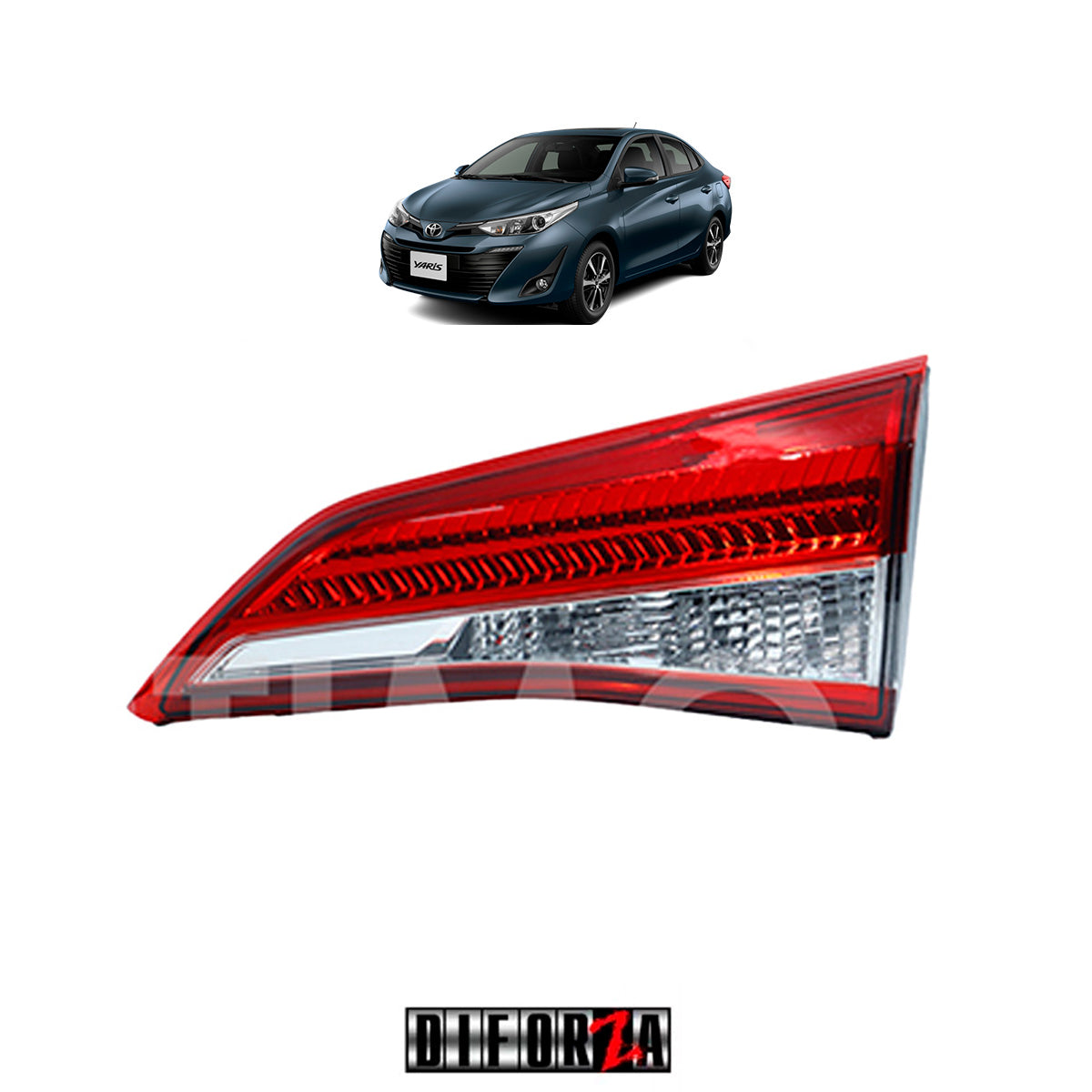 CALAVERA YARIS SEDAN 2018-2022 INT S/ARNES  S/LED  4PTAS  DER #OP