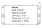 35890 AU RADIADOR ALUMINIO PLASTICO EXPRESS / G SERIES VANS / SAVANA V6/V8 4.3/5.0/5.7 96-02 TRANS:AUTOMATICA RASA